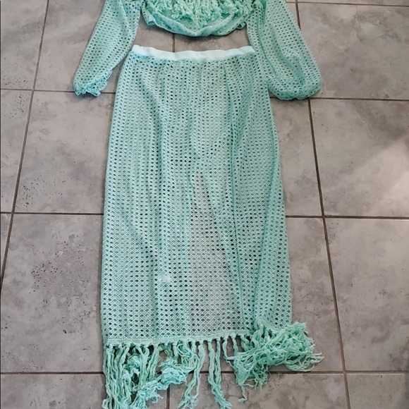 WOMEN'S SEXY 2 PIECE OUTFITS SOLID COLOR OFF - Picture 2 of 2